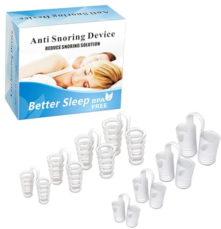 QOCUILC 8pcs Dilatatore Nasale Antirussamento,Dilatatore Nasale Anti Russamento,Soluzione Confortevole e Professionale Per Russare Anti Russare