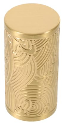 HEALEEP 1pcs Outdoor Railing Cap Handrail End Caps Brass Round Pipe Cover Artistic Detailing Ornate Designs Elegant Style for Bedroom Staircase Furniture