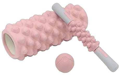 Massage-skumrulle – halkfri yta med hög densitet | fasciarullar för muskelregenerering, för avslappnad yoga, pilates, , lägenhet, gym, resor