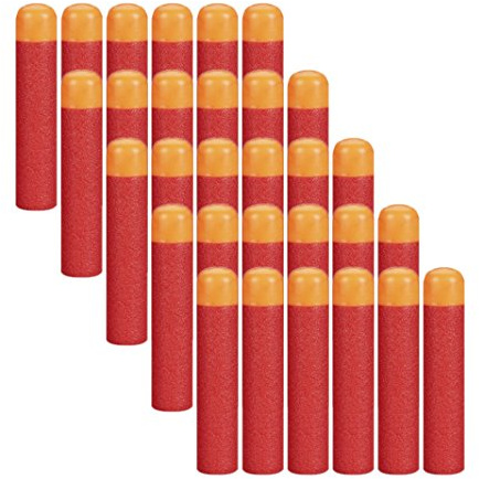 120 Dardi Proiettili Nerf Elite 9.5cm,Rosso Schiuma Proiettile,Nerf Minecraft Martello Pistola Blasters Giocattolo per Bambini,Schiuma di Dardi Munizioni Ricarica Compatibili N-Strike Elite Series