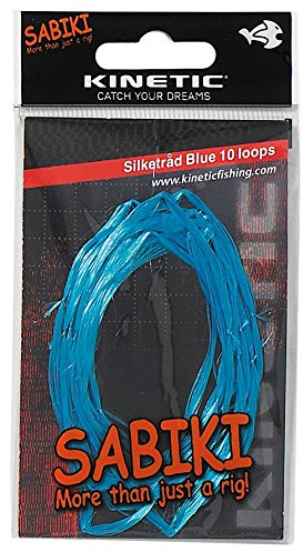 Kinetic - Hornfisch Hornhecht Seidenfäden - blau - 10 Stück