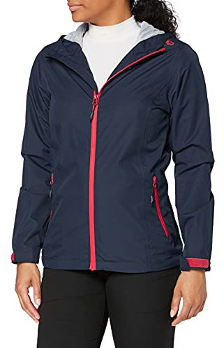 CMP Giacca Pioggia In Poliestere Antistrappo da Donna, Black Blue, S