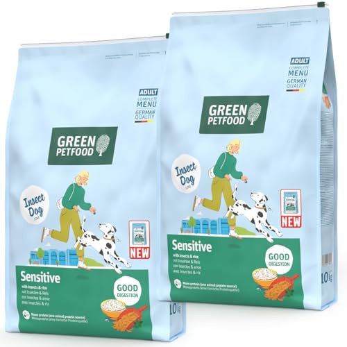 Green Petfood 2 x 10 kg Sensitive with Insects & Rice