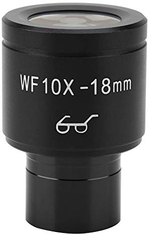 Eyepiece, WF10X/18mm Microscope Eyepiece Lens Biological Microscope Wide Angle Hight Eyepiont Eyepiece Lens for Biological Microscopy