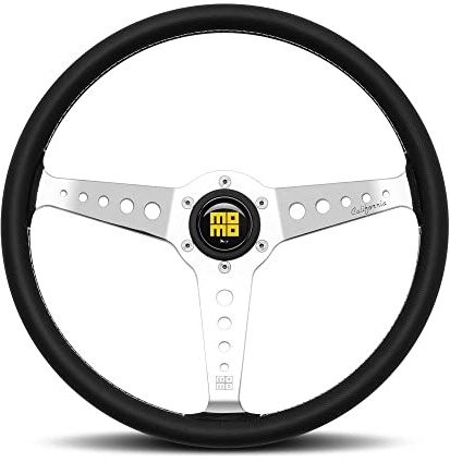 VOLANTE MOMO CALIFORNIA 360 CUERO NEGRO