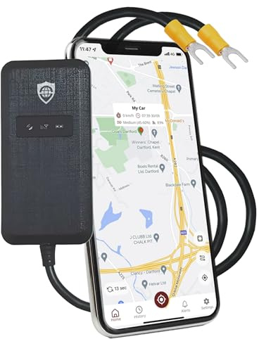 SafeTag Volt - GPS Tracker Appareil de Suivi de véhicule en Temps réel – Van, Moto, Tracteur, autocar, vélo et Voiture, 12-24 V Auto-Installation avec Carte SIM et données (2G)