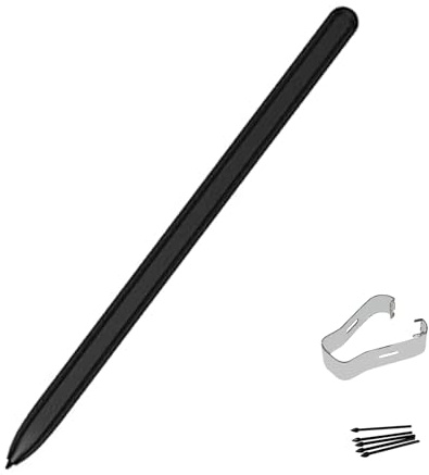Galaxy Tab S8 Stylus Ersatz für Samsung Galaxy Tab S8 Stylus Touch Pen für S8 S8+ S8 Ultra, S7/S7+ Plus S Pen/S7 (EJ-PT870) ohne Bluetooth + Spitzen/Federn (schwarz)