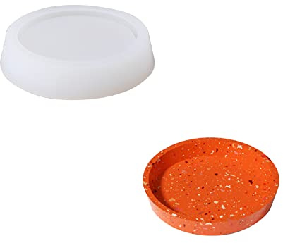 BOOWAN NICOLE Untertasse Untersetzer Silikonform,Zement Seifenschale,Beton Seifenhalter Form für Dusche