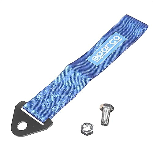 LoreenCar Universelles Modell abschleppseil Auto abschleppschlaufe abschlepphaken Hochfeste Polyester-Fasermaterialien Trailer Rope für vorne hinten Stoßstange Abschlepphaken (Blau)