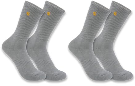 Carhartt Arbetsstrumpor för män (förpackning med 2), Ljung grå, M
