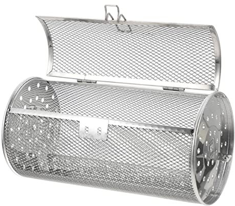 OFFSCH Rotating Grill Oven Basket for Air Fryer Rotisserie Stainless Steel Drum Baking Supplies for Bbq Accessories and Kitchen Gadget Use