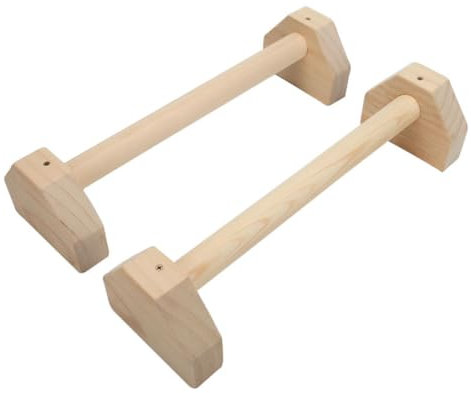 YARNOW Liegestützrahmen Aus Holz Mit Horizontalstange Für Fitness-training Muskeltrainingsgerät Als Liegestützhalterung Und Reckausrüstung Für Effektive Übungen