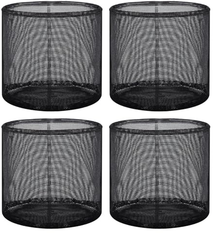 Generisch 18,29x18.03 cm 4 Stück Schwimmender Pflanzentopf PVC Teichtöpfe Wasserpflanzenkorb Atmungsaktive Mesh-Pflanztaschen Für Wasserpflanzen, Teichbepflanzung, Teich Zubehör