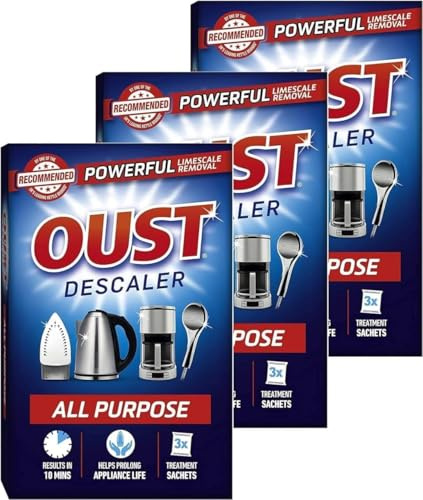 Limescale Remover All Purpose Descaler Liquid for Washing Machine, Dishwasher, Kettle, Coffee Machine & Home Appliances, 3 Pack