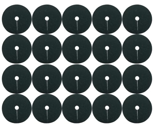 Toyvian Lot de 20 Tapis de paillis Non tissés : 32 cm de Hauteur, Protection Anti-Racines, Tapis de paillis pour Arbres et Plantes de Jardin.