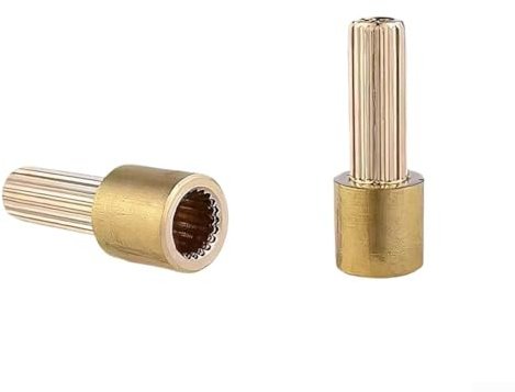 Copper Faucet Valve Core Extension Rod, 20 Tooth Valve Sleeve For Shower Mixer, Concealed Switch Handle Extension Bar, Brass Tap Cartridge Adaptor For Leaks(32mm)