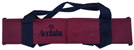 Acclaim Chatton Padded Classic Four Bowls Nylon Carrier For Level Green Lawn Flat Short Mat Indoor & Outdoor Bowling (Burgundy/Navy)