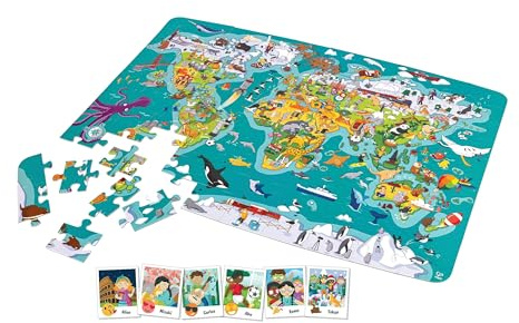 2-in-1-Weltreise Puzzle und Spiel