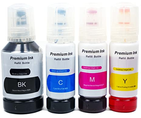 Cartridgeify 101 102 103 104 Cartuchos de Tinta, Compatibles con Epson 102 y 104, para impresoras EcoTank ET-2700, ET-2710, ET-2720, ET-2750, ET-3700, ET-3750, ET-4700, ET-4750, ET-15000