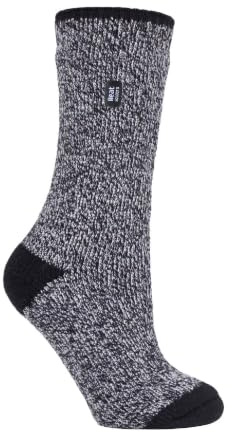 HEAT HOLDERS - Damer vinter extra varma termostrumpor/gosiga strumpor som gåva, Primros svart, 37-42 EU