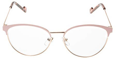 Contacta, Elle, Occhiali da Lettura per Donna, Occhiali Femminili e Accattivanti con Profili Dorati e Dettagli Color Pastello, Diottrie +1,00, Colore Rosa, Confezione con Sacchetto Portaocchiali, 24g