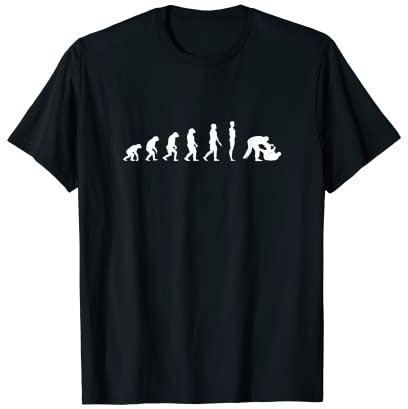 Jiu Jitsu BJJ Human Evolution Darwin Kampfsporttrainer T-Shirt