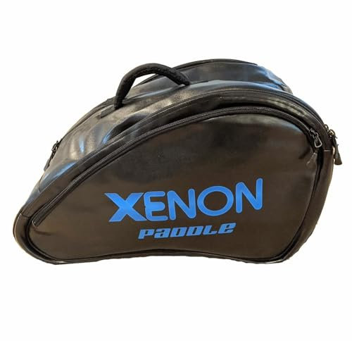 Xenon-Plattform-Tennis-Paddeltasche, Herren- und Damen-Rucksack, für 2 Paddel plus Ausrüstung, belüftetes Schuh- und Kleidungsfach, gepolsterte, verstellbare Schultergurte, Griffe, Schwarz und Blau
