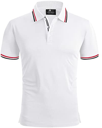 SwissWell Poloshirt Herren Kurzarm Atmungsaktiv Golf Tennis Sport Polo Shirts Sommer Freizeit T-Shirt