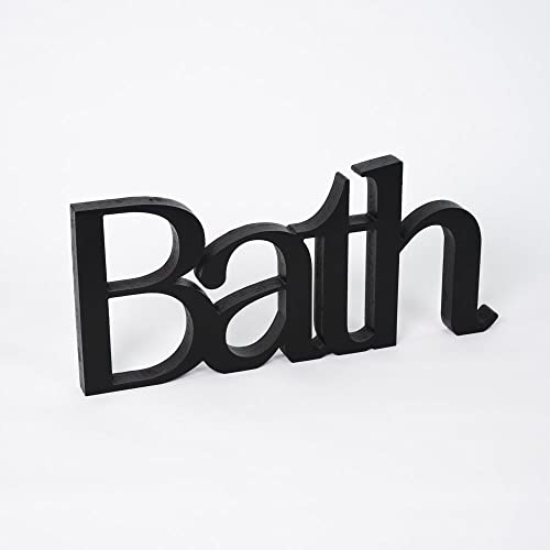 Declea Placa de Apoyo, Madera MDF, Negro, 30 x 13,5 cm