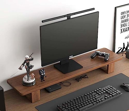 Vintage-Webian-Monitorständer aus Holz für PC, Laptop und TV-Bildschirm, Zuhause oder Büro, 40 x 20 x 12 cm