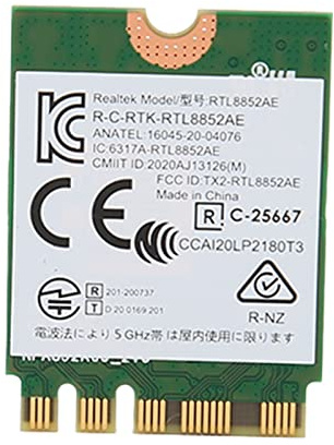 VBESTLIFE WiFi 6 Wireless-Karte, 802.11AX RTL8852AE WiFi-Karte, BT 5.2 MU MIMO, 1800 Mbit/s NGFF M.2 Netzwerkkarte für Desktop-Laptop-Computer