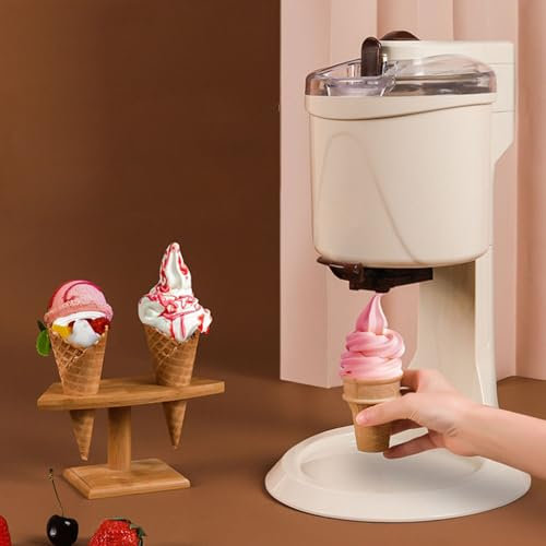 Hydravex MáQuina para Hacer Helados De Servicio Suave, MáQuina SemiautomáTica para Hacer Helados DoméSticos De 1000 Ml, MáQuina para Hacer Helados Yogurt Mr Whippy para El Hogar, Cocina RáPida