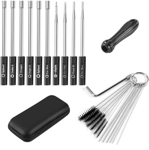 Yheonver Kit d'outils de carburateur Tournevis de réglage de carburateur de 10 pièces pour tronçonneuse Trimmer Weedeater Tronçonneuse
