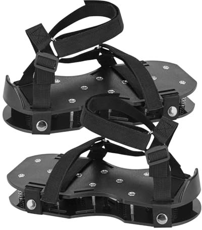 Zapatos aireadores de césped, zapatos de ventilación para césped, herramienta de ventilación de jardín, zapatos aireadores de césped, zapatos aireadores con base de resorte, herramienta de aireación