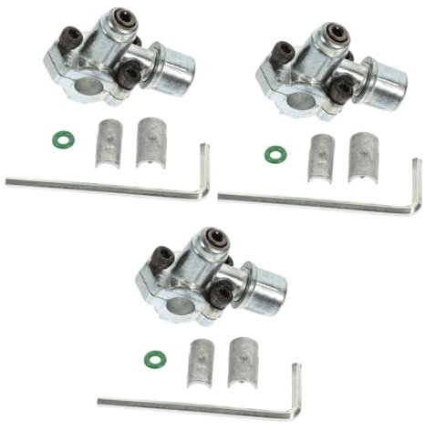 IMIKEYA 3 Ensembles Vannes De Service De Réfrigérateur Vanne De Réfrigération à Pointeau De Commande De Remplacement Kit De De Robinet De Ligne Valve à Balle De Zinc