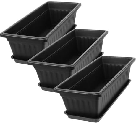 Sosoport Lot De 3 Soucoupes en Polypropylène pour Pots De Fleurs Décoratifs D'orchidées