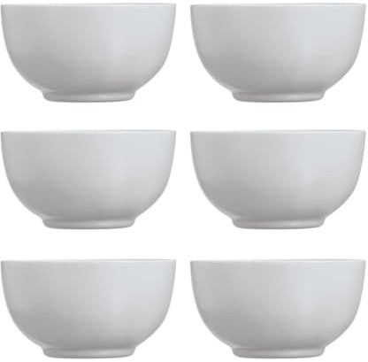 Luminarc Set de 6 boles Diwali Granit de vidrio opal 14,5 cm