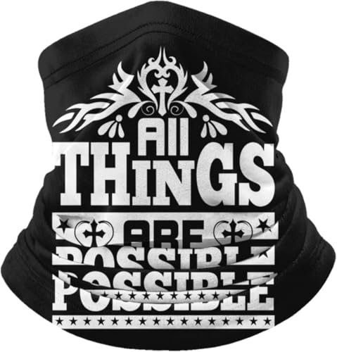 Bandana Christentum Glaube Jesus - Mit Gott Sind Alle Dinge Möglich Haarband Sportarten Kopfbedeckung Stirnband Unisex Röhrenschal Für Motorrad Radfahr Outdoor