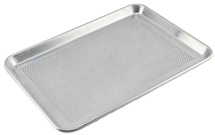 Gralara Teglia Perforata Teglia da Forno Teglia da Forno, Rettangolo, Teglia per Biscotti Teglia per Pizza per Feste Ristorante Cottura Pasticceria Dessert, 60x40 cm