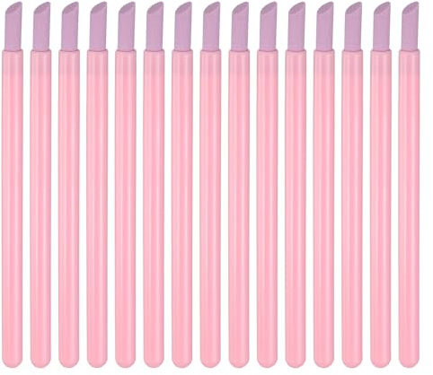 sourcing map 15pcs Pumice Stone Nail File, Pumice Nail Polishing Stick Cuticle Remover, Professional Quartz Stone Nail Filing Buffer Manicure Tool for Salon Nail Art Care, Pink