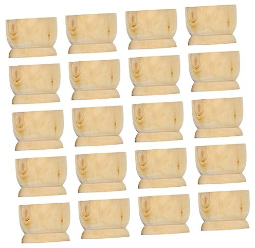 SHINEOFI 20 Hueveras De Madera Para Hacer Tú Mismo Adornos De Para Huevos De Pascua De Fiesta