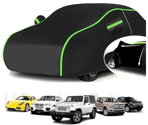 Autoabdeckung Vollgarage für Smart Fortwo Cabrio W450 2003-2007 (250 x 153,7 x 154,9cm),Oxford-Gewebe, umweltfreundlich, atmungsaktiv, wasserdicht, alterungsbeständig, UV-beständig
