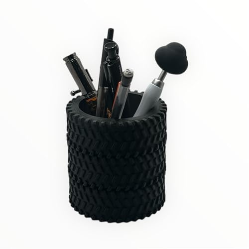 Tire Stack Desk Organizer, Pen and Pencil Holder, Car Enthusiast Gift