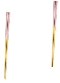 QWFVHJ Palillos japoneses, Palillos Personalizados, 2 Pares de Palillos for cenar, Palillos for freír, Palillos Chinos, Palillos for cocinar, Palillos de Acero Inoxidable