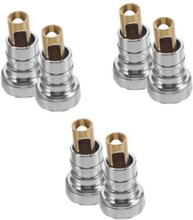 HOMSFOU 6pcs Automatic Washer Water Stopper Quick-fit Tap Adapter for Hose Water Hose Attachment