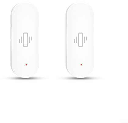 HOHOVYVY Sensore per cassetta postale, rilevatore di movimento, allarme per sensore di vibrazione intelligente Tuya WIFI, rilevatore di movimento in tempo reale per SmartLife, cronologia
