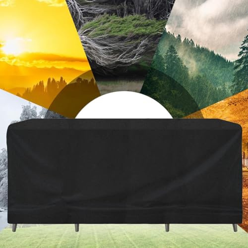 Housse de protection rectangulaire imperméable et résistante au vent et aux UV pour meubles de jardin - 180 x 100 x 80 cm