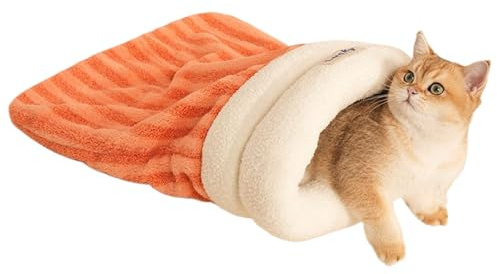 Haustier Schlafsack | Winter Kuschelsack Für Welpen - Waschbarer Katzenschlafsack Für Wohnung Balkon Wohnzimmer Reisen Innenbereich Terrasse Auto