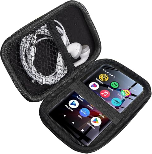 Compatible with innioasis MP3 Player Case, Blueshaweu Durable EVA Carrying Case, Shockproof & Lightweight Protective Cover Compatible for innioasis G5 4 Inches MP3 Player (Black)