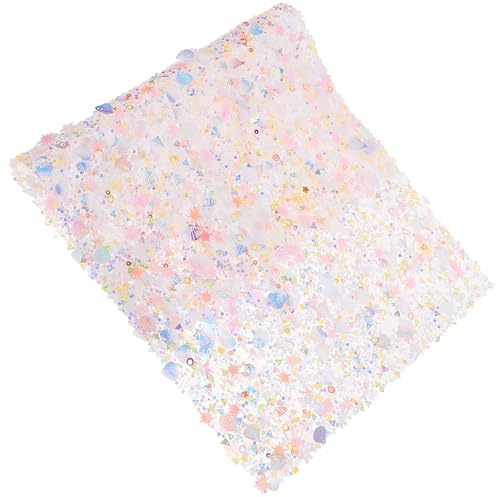 Garneck Tapis de Table pour Manucure Repose-bras Brillant, Coussin Pliable en Résine et Paillettes, Protège Plan de Travail pour Salons et Manucures Personnelles